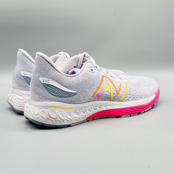 New Balance Shoes Womens 9 Gray Pink Fresh Foam 880v12 Running Athletic Sneaker - Picture 7 of 10